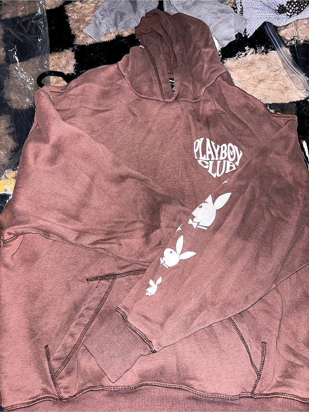 Playboy Club Graphic Hoodie Size Small